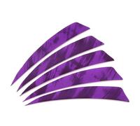PATIKIL Shield Cut Vanes, 20 Pack 4 Inch Archery Arrow Fletch Turkey Feather Fletch Right Wing Fletching for DIY Target Shooting, Purple