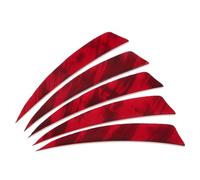 PATIKIL Shield Cut Vanes, 20 Pack 4 Inch Archery Arrow Fletch Turkey Feather Fletch Right Wing Fletching for DIY Target Shooting, Red