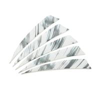 PATIKIL Shield Cut Vanes, 20 Pack 4 Inch Archery Arrow Fletch Turkey Feather Fletch Right Wing Fletching for DIY Target Shooting, White