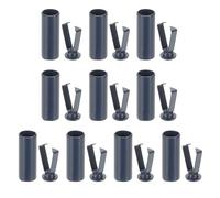 PATIKIL Shoe Lace Tips, 10 Pack Zinc Alloy Shoelace Head Cylindrical Tips Cords End Replacement for Shoestring Repairing Clothes Trouser String DIY, Dark Blue