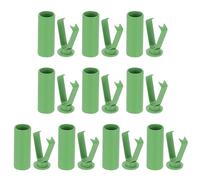 PATIKIL Shoe Lace Tips, 10 Pack Zinc Alloy Shoelace Head Cylindrical Tips Cords End Replacement for Shoestring Repairing Clothes Trouser String DIY, Green