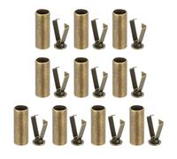 PATIKIL Shoe Lace Tips, 10 Pack Zinc Alloy Shoelace Head Cylindrical Tips Cords End Replacement for Shoestring Repairing Clothes Trouser String DIY, Bronze