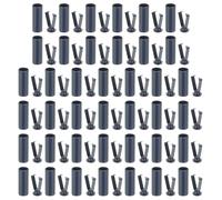 PATIKIL Shoe Lace Tips, 40 Pack Zinc Alloy Shoelace Head Cylindrical Tips Cords End Replacement for Shoestring Repairing Clothes Trouser String DIY, Dark Blue