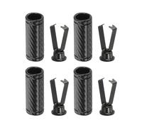 PATIKIL Shoelace Tips, 4 Pack Zinc Alloy Shoelace Head Cylindrical Tips Cords End Replacement for DIY Repairing Shoestring Trouser String, Black Style B