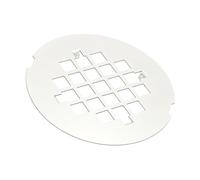 PATIKIL Shower Drain Cover 4-1/4" OD, 1 Pcs 304 Stainless Steel Round Snap-in Shower Drain Strainer Grid Replacement Cover for Bathroom Floor Lawns Landscaped Walkways Patios, White