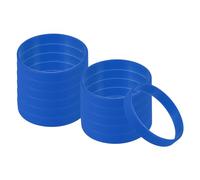 PATIKIL Silicone Bracelets, 12 Pack Rubber Elastic Colored Blank Wristbands Stretch Sports Bands for Adults Teen Sports Team Games, Dark Blue