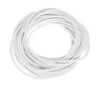 PATIKIL Silicone Foam Seal Strip, 10M(32.8Ft) 2.5mm(0.1") Dia Round High Density Solid Sponge Rubber Weather Stripping Cord for Sealing Gap Blocker Insulation, White