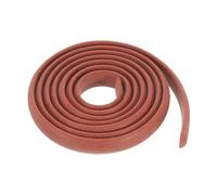 PATIKIL Silicone Foam Seal Strip, 10mmx3mmx2m D-Shape Seal Strip Backer Rod Crack Caulk Saver Solid Sponge Rubber Joint Filler for Sealing Wall Tile Gaps Blocker DIY, Red