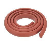 PATIKIL Silicone Foam Seal Strip, 18mmx6mmx1m D-Shape Seal Strip Backer Rod Crack Caulk Saver Solid Sponge Rubber Joint Filler for Sealing Wall Tile Gaps Blocker DIY, Red