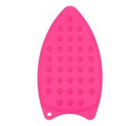 PATIKIL Silicone Iron Rest Pad, Multipurpose Hot Heat Resistant Iron Rest Plate Protective Pad for Ironing Board Hot Resistant Steamer Steam Compact Mat, Rose Red