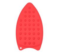 PATIKIL Silicone Iron Rest Pad, Multipurpose Hot Heat Resistant Iron Rest Plate Protective Pad for Ironing Board Hot Resistant Steamer Steam Compact Mat, Red