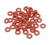 PATIKIL Silicone O-Ring 10mm OD 4mm ID 3mm Width, 50Pcs Metric VMQ Sealing Gasket Replacement for Plumbing Compressor Valves Repair, Red