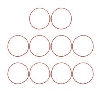 PATIKIL Silicone O-Ring 115mm OD 109mm ID 3mm Width, 10Pcs Metric VMQ Sealing Gasket Replacement for Plumbing Compressor Valves Repair, Red