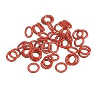 PATIKIL Silicone O-Ring 12mm OD 8mm ID 2mm Width, 50Pcs Metric VMQ Sealing Gasket Replacement for Plumbing Compressor Valves Repair, Red