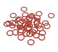PATIKIL Silicone O-Ring 13mm OD 9mm ID 2mm Width, 50Pcs Metric VMQ Sealing Gasket Replacement for Plumbing Compressor Valves Repair, Red