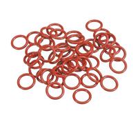 PATIKIL Silicone O-Ring 14mm OD 10mm ID 2mm Width, 50Pcs Metric VMQ Sealing Gasket Replacement for Plumbing Compressor Valves Repair, Red