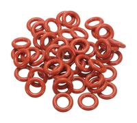 PATIKIL Silicone O-Ring 14mm OD 8mm ID 3mm Width, 50Pcs Metric VMQ Sealing Gasket Replacement for Plumbing Compressor Valves Repair, Red