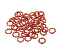 PATIKIL Silicone O-Ring 18mm OD 12mm ID 3mm Width, 50Pcs Metric VMQ Sealing Gasket Replacement for Plumbing Compressor Valves Repair, Red