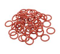 PATIKIL Silicone O-Ring 24mm OD 18mm ID 3mm Width, 50Pcs Metric VMQ Sealing Gasket Replacement for Plumbing Compressor Valves Repair, Red