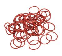 PATIKIL Silicone O-Ring 26mm OD 22mm ID 2mm Width, 50Pcs Metric VMQ Sealing Gasket Replacement for Plumbing Compressor Valves Repair, Red