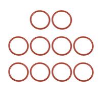PATIKIL Silicone O-Ring 35mm OD 29mm ID 3mm Width, 10Pcs Metric VMQ Sealing Gasket Replacement for Plumbing Compressor Valves Repair, Red
