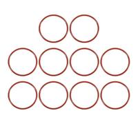 PATIKIL Silicone O-Ring 38mm OD 34mm ID 2mm Width, 50Pcs Metric VMQ Sealing Gasket Replacement for Plumbing Compressor Valves Repair, Red