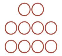 PATIKIL Silicone O-Ring 40mm OD 34mm ID 3mm Width, 10Pcs Metric VMQ Sealing Gasket Replacement for Plumbing Compressor Valves Repair, Red