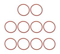 PATIKIL Silicone O-Ring 53mm OD 47mm ID 3mm Width, 10Pcs Metric VMQ Sealing Gasket Replacement for Plumbing Compressor Valves Repair, Red