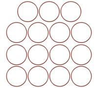PATIKIL Silicone O-Ring 58mm OD 54mm ID 2mm Width, 15Pcs Metric VMQ Sealing Gasket Replacement for Plumbing Compressor Valves Repair, Red