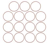PATIKIL Silicone O-Ring 68mm OD 64mm ID 2mm Width, 15Pcs Metric VMQ Sealing Gasket Replacement for Plumbing Compressor Valves Repair, Red