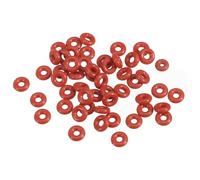 PATIKIL Silicone O-Ring 6mm OD 2mm ID 2mm Width, 100Pcs Metric VMQ Sealing Gasket Replacement for Plumbing Compressor Valves Repair, Red