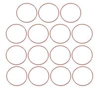 PATIKIL Silicone O-Ring 70mm OD 66mm ID 2mm Width, 15Pcs Metric VMQ Sealing Gasket Replacement for Plumbing Compressor Valves Repair, Red