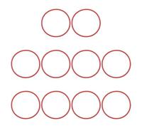 PATIKIL Silicone O-Ring 72mm OD 66mm ID 3mm Width, 20Pcs Metric VMQ Sealing Gasket Replacement for Plumbing Compressor Valves Repair, Red