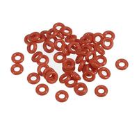 PATIKIL Silicone O-Ring 7mm OD 3mm ID 2mm Width, 50Pcs Metric VMQ Sealing Gasket Replacement for Plumbing Compressor Valves Repair, Red