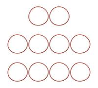 PATIKIL Silicone O-Ring 82mm OD 76mm ID 3mm Width, 10Pcs Metric VMQ Sealing Gasket Replacement for Plumbing Compressor Valves Repair, Red