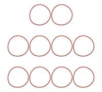 PATIKIL Silicone O-Ring 88mm OD 82mm ID 3mm Width, 10Pcs Metric VMQ Sealing Gasket Replacement for Plumbing Compressor Valves Repair, Red