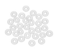 PATIKIL Silicone O-Rings, 100 Pcs 9mm OD 2.8mm ID 3.1mm Thick Sealing Washer Gasket Rings for Car Auto Vehicle Plumbing Repair Air Gas Sealing Connections, White