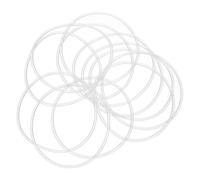 PATIKIL Silicone O-Rings, 12 Pcs 65mm OD 61mm ID 2mm Thick Sealing Washer Gasket Rings for Car Auto Vehicle Plumbing Repair Air Gas Sealing Connections, White