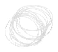 PATIKIL Silicone O-Rings, 12 Pcs 72mm OD 68mm ID 2mm Thick Sealing Washer Gasket Rings for Car Auto Vehicle Plumbing Repair Air Gas Sealing Connections, White