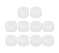 PATIKIL Silicone Rubber Flat Washer, 10 Pcs 0.79" OD x 0.24" ID x 0.39" Thickness Sealing O Ring Water Hose Gasket Assortment Kit Heat Resistant Washer for Plumbing Valve Machinery, White