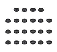 PATIKIL Silicone Rubber Grommets, 22 Pcs 7/8"(22mm) Drill Hole, 11/16"(18mm) Inner Dia. Top Hat Wire Gasket Rubber Hole Plug for Wiring Irrigation System Firewall, Black