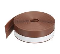 PATIKIL Silicone Seal Strip, 16.5FT Self Adhesive Door Draft Stopper 25MM Silicone Soundproof Gap Replacement Strip Roll for Window, Door, Brown