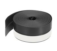 PATIKIL Silicone Seal Strip, 16.5FT Self Adhesive Door Draft Stopper 35MM Silicone Soundproof Gap Replacement Strip Roll for Window, Door, Black