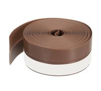 PATIKIL Silicone Seal Strip, 16.5FT Self Adhesive Door Draft Stopper 35MM Silicone Soundproof Gap Replacement Strip Roll for Window, Door, Brown