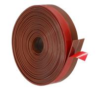 PATIKIL Silicone Seal Strip, 20 ft x 1" Width Self Adhesive Door Draft Stopper Weather Stripping Tape for Gap, Door Under Bottom, Sliding Door, Shower Glass Gaps, Brown/Red
