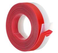 PATIKIL Silicone Seal Strip, 20 ft x 3" Width Self Adhesive Door Draft Stopper Weather Stripping Tape for Gap, Door Under Bottom, Sliding Door, Shower Glass Gaps, Clear/Red