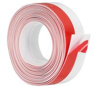 PATIKIL Silicone Seal Strip, 20 ft x 3" Width Self Adhesive Door Draft Stopper Weather Stripping Tape for Gap, Door Under Bottom, Sliding Door, Shower Glass Gaps, White/Red