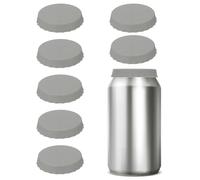 PATIKIL Silicone Soda Can Lids,Reusable Soda Can Cover Stopper Protector for Beer Drink Juice Beverage, Fits Standard Cans, Gray
