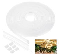 PATIKIL Silicone Tube Sleeve, 33ft/10Meter 10mm Flexible LED Channel IP67 Waterproof Protection Cover LED Silicone Channel System for 3528/5050/5630/3014 Led Strip Light