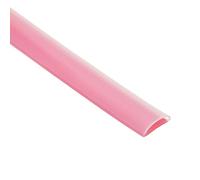 PATIKIL Silicone Weather Stripping Door Seal, 9.8 ft D Shape Weather Stripping Self Adhesive Door Seal Strip for Door Frame, Window Sealing, Large Gap, 0.59"Wx0.04"Tx0.2"H, Clear/Red